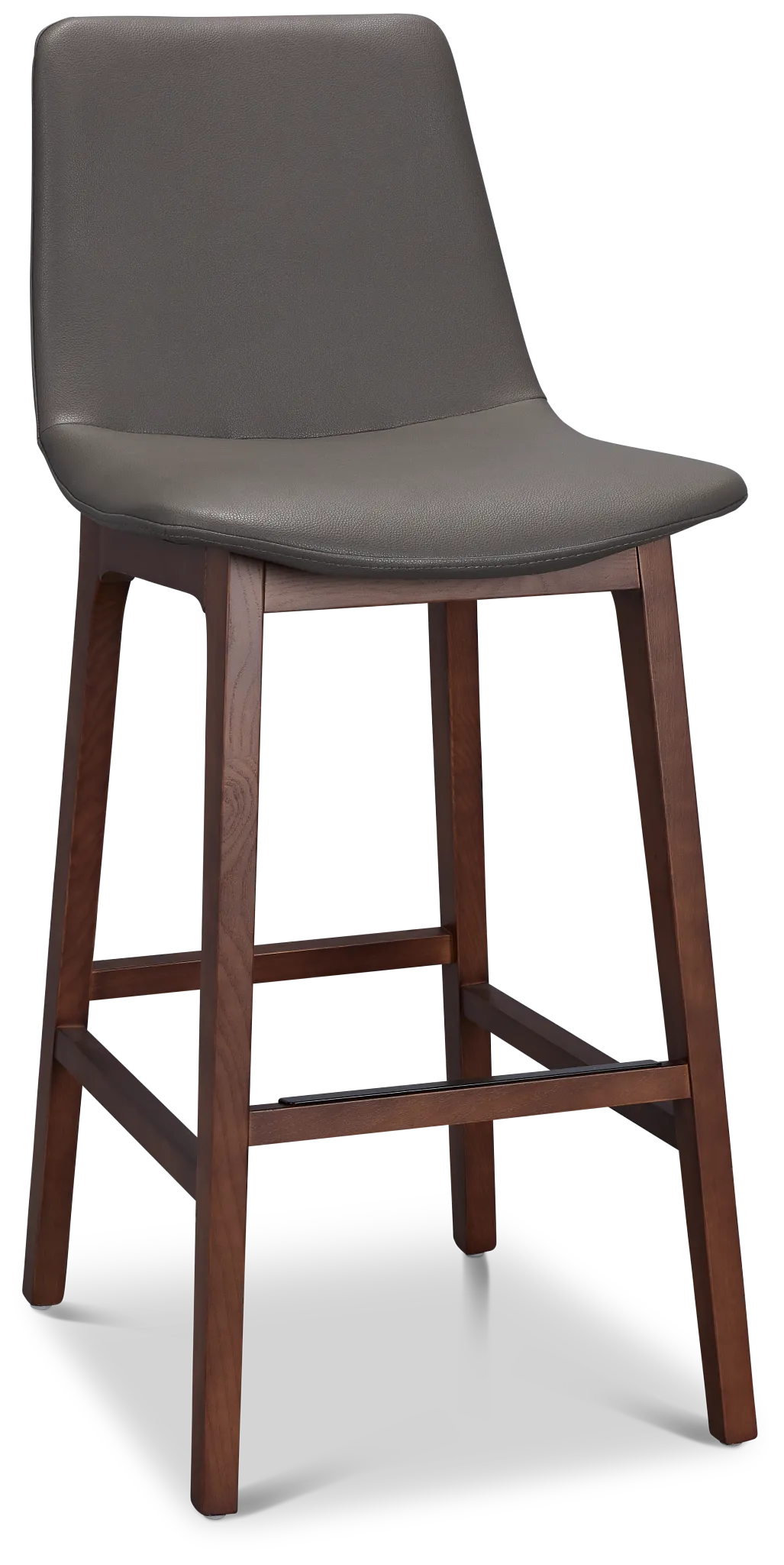 Hamilton Dark Gray Micro 30" Upholstered Barstool