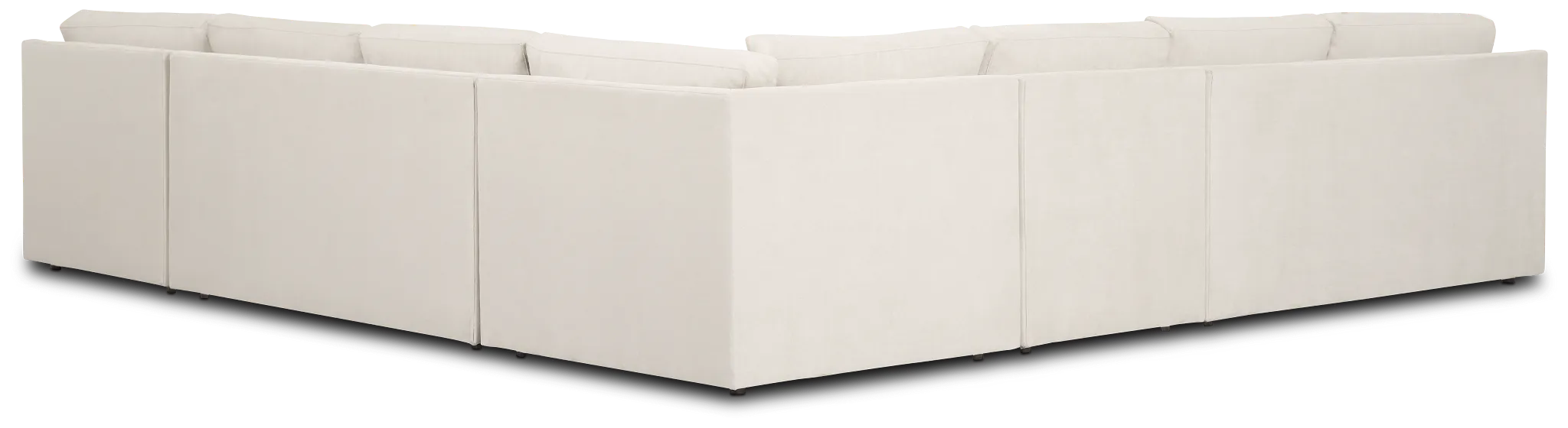 Hudson Gray Fabric Large Right Chaise Sectional