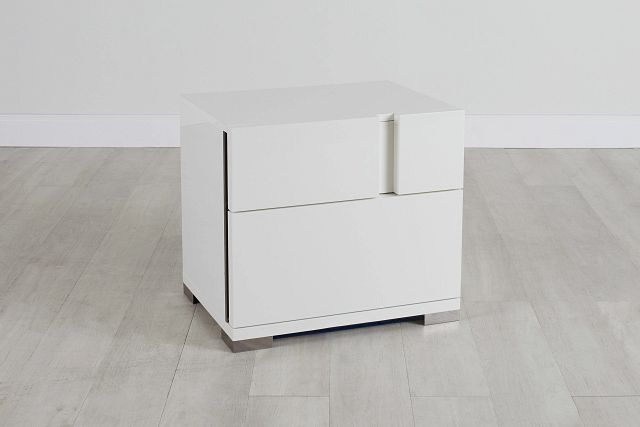 Santino White Nightstand