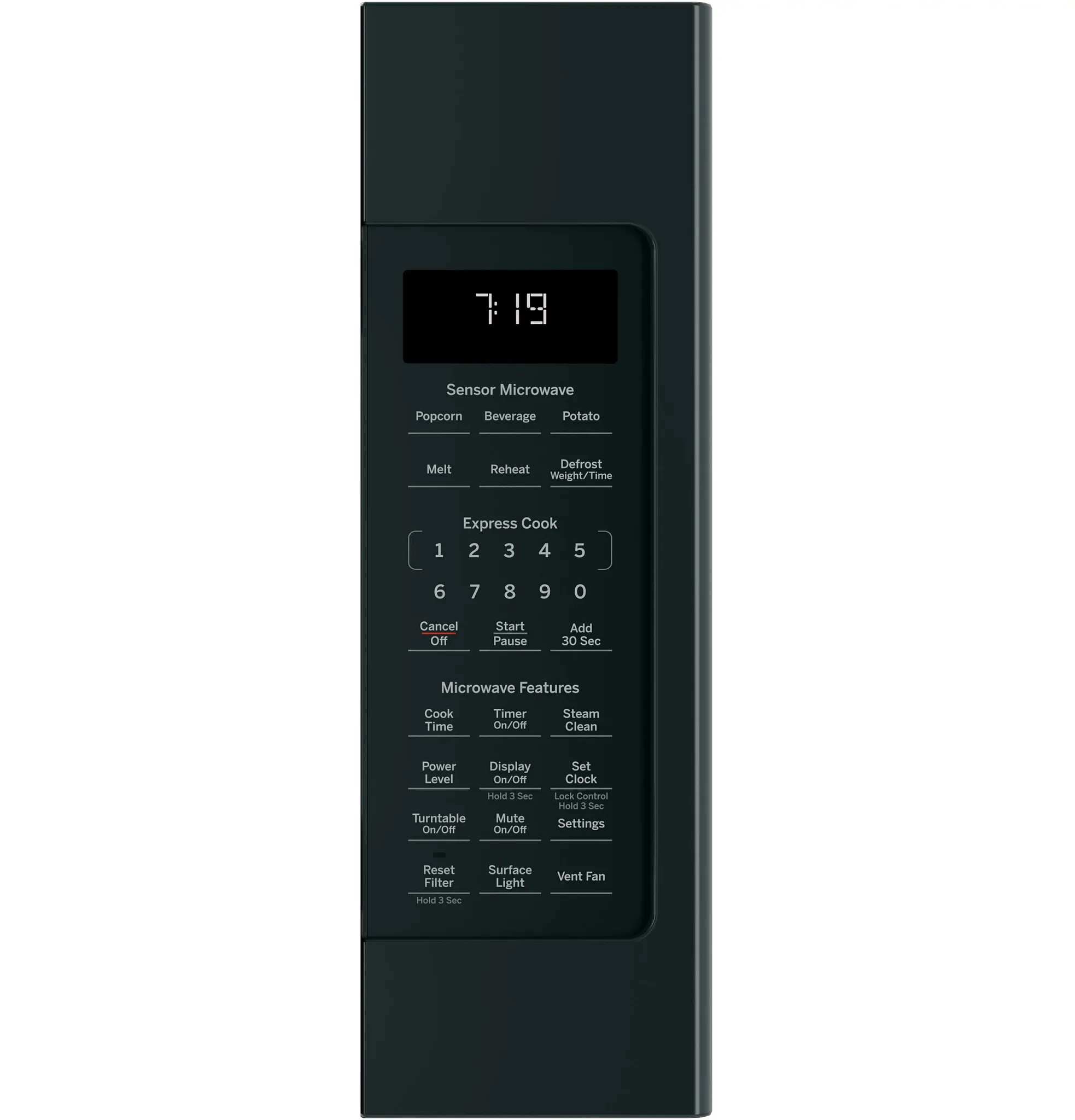 Ge 7195 Series Black Over-the-range Microwave