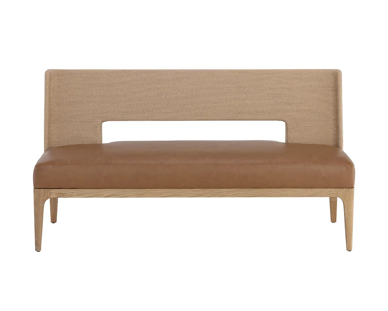 Joelle Brown Upholstered Dining Bench