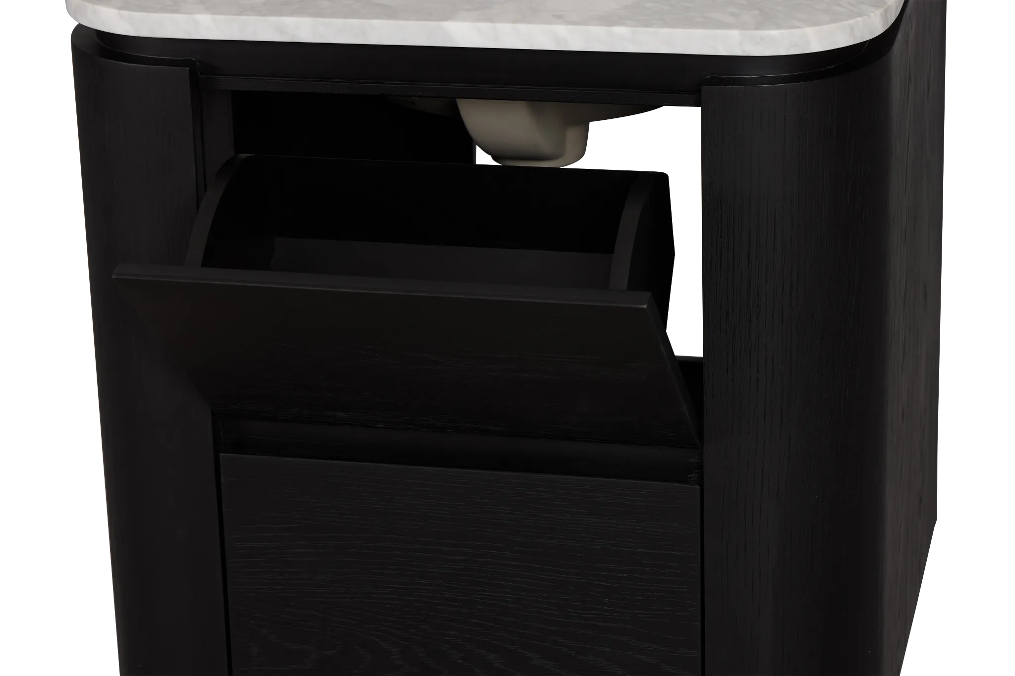 Nomad Black 24" Floating Bathroom Vanity