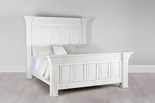 Davenport White Panel Bed
