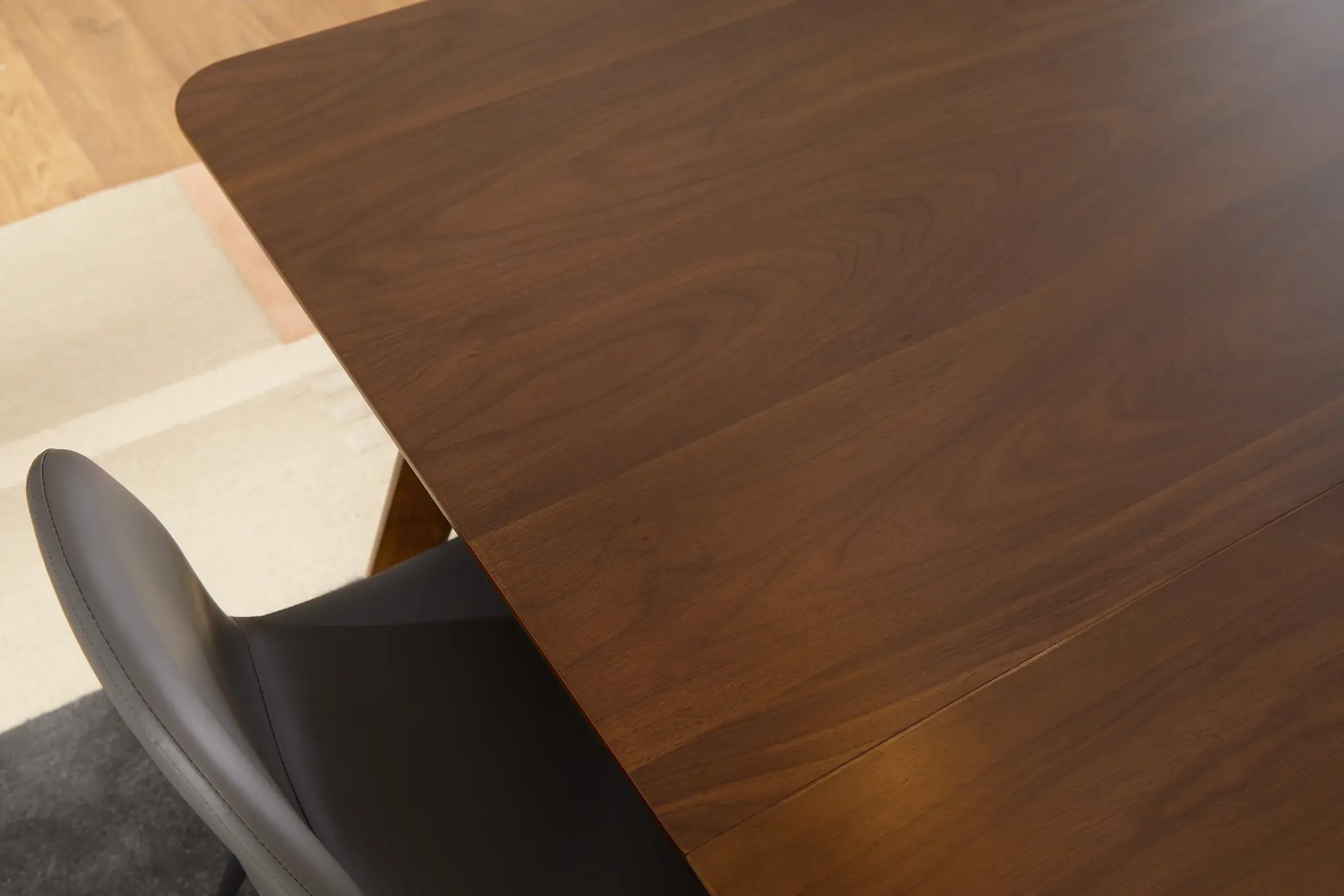 Palmdale Dark Tone Table & 4 Gray Upholstered Chairs Palmdale Dark Tone Table & 4 Gray Upholstered Chairs