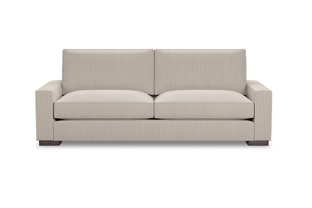 Edgewater Lucy Taupe 96" Sofa W/ 2 Cushions