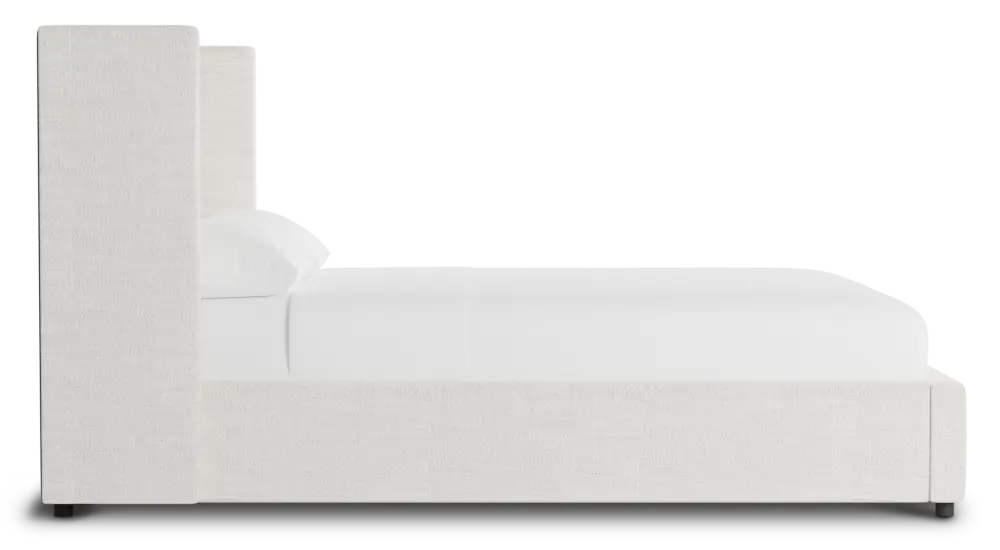 Captiva Maguire Ivory 48" Upholstered Shelter Bed Captiva Maguire Ivory 48" Upholstered Shelter Bed