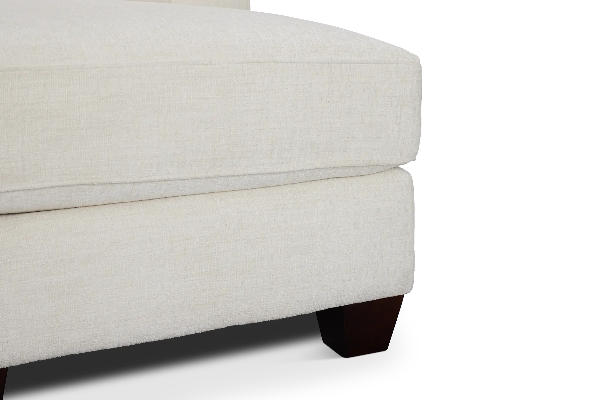 Andie White Fabric Small Right Chaise Sectional Andie White Fabric Small Right Chaise Sectional