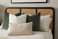 Zeke Beige Lumbar Accent Pillow