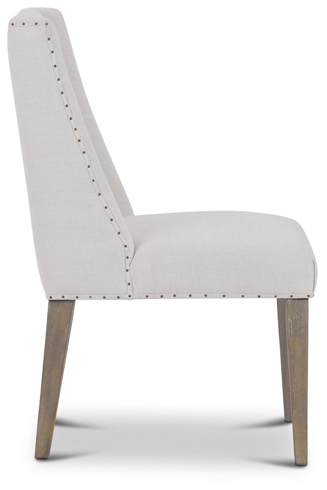 Berlin White Upholstered Arm Chair (3)