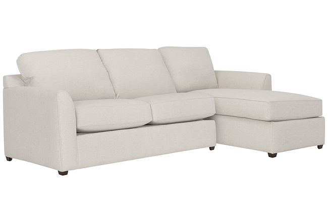 Asheville Light Taupe Fabric Right Chaise Sectional