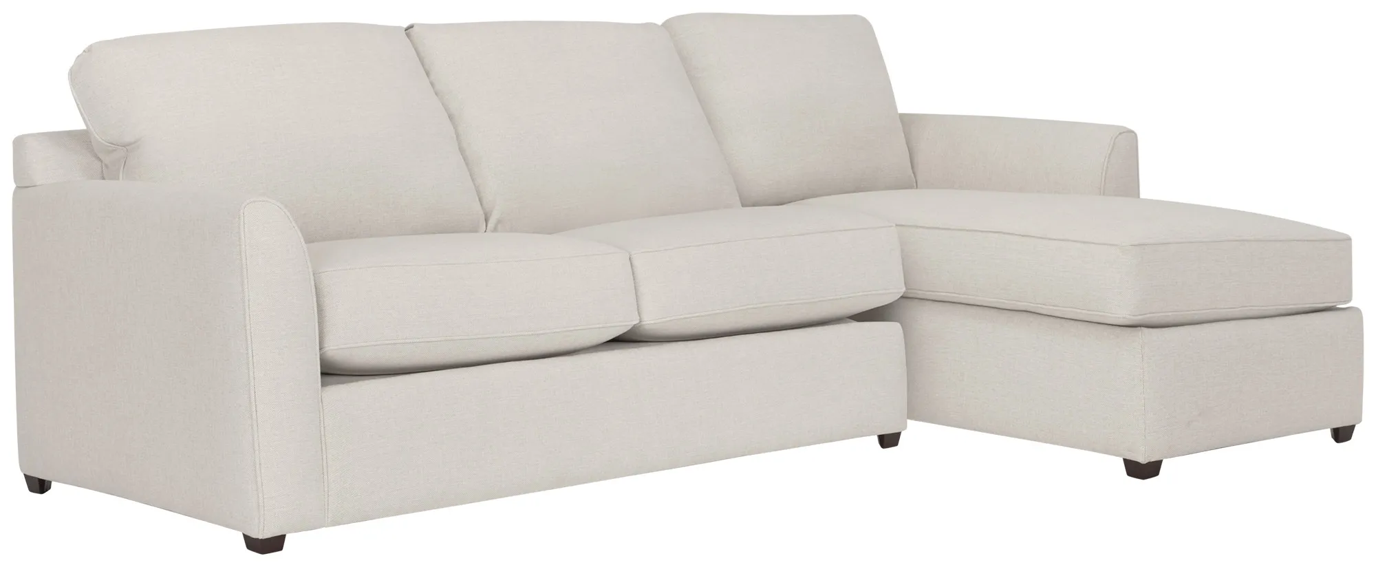 Asheville Light Taupe Fabric Right Chaise Sectional