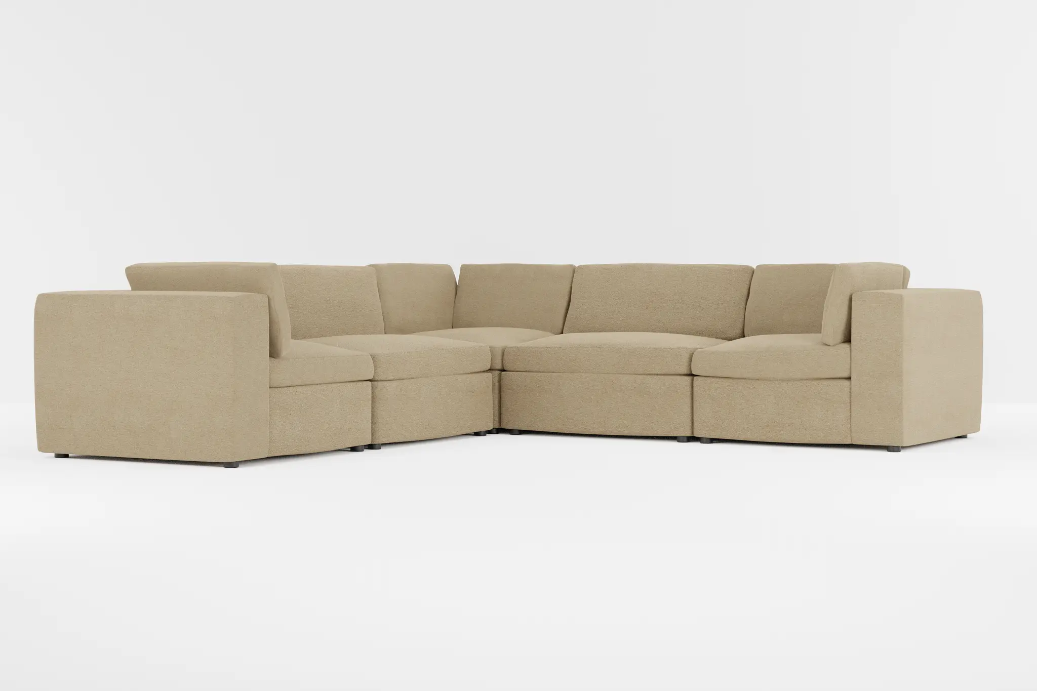 Destin Elite Taupe Fabric 5-piece Modular Sectional Destin Elite Taupe Fabric 5-piece Modular Sectional