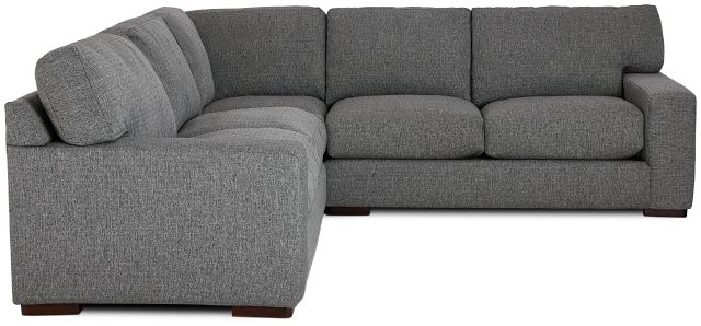 Veronica Dark Gray Down Small Two-arm Sectional (2)