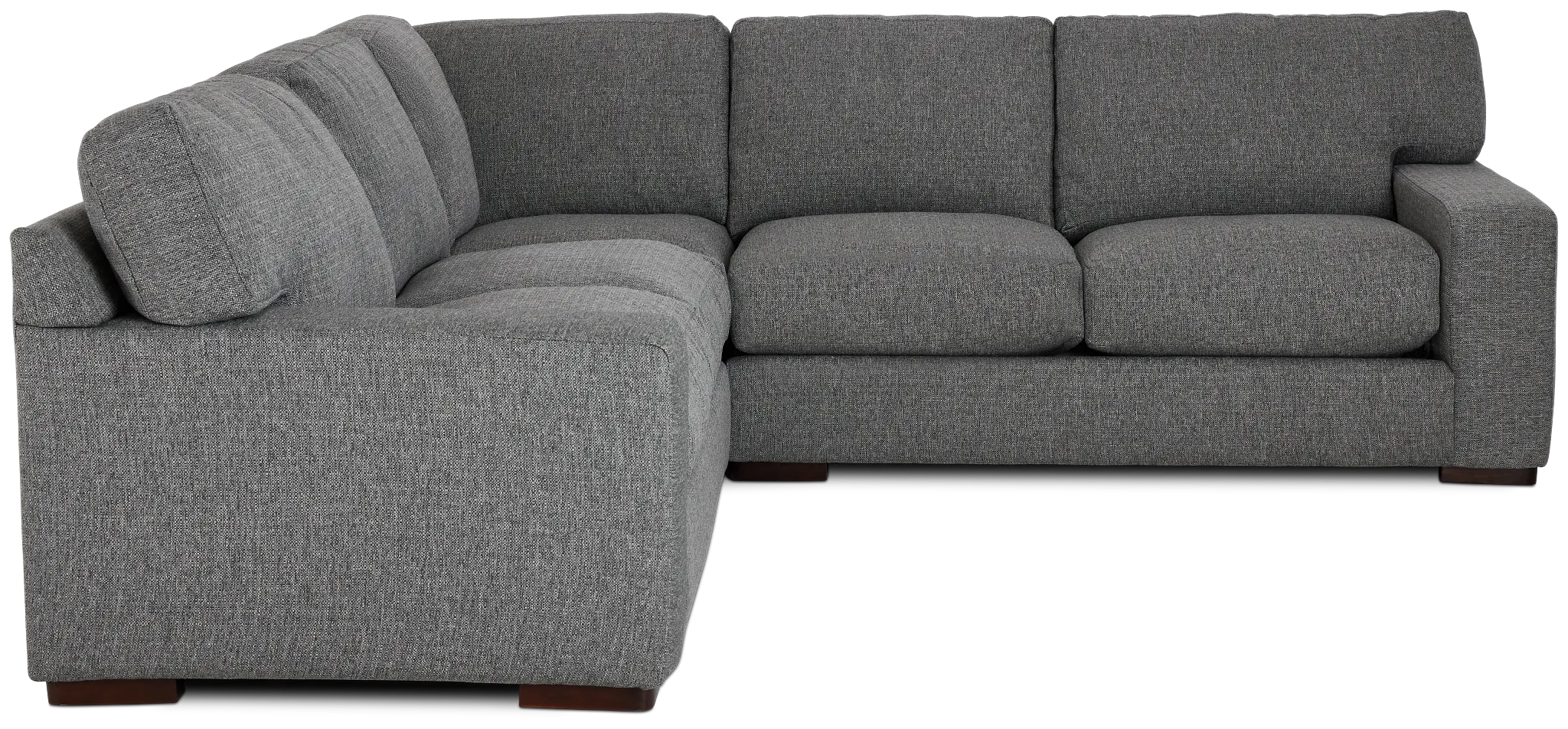 Veronica Dark Gray Down Small Two-arm Sectional