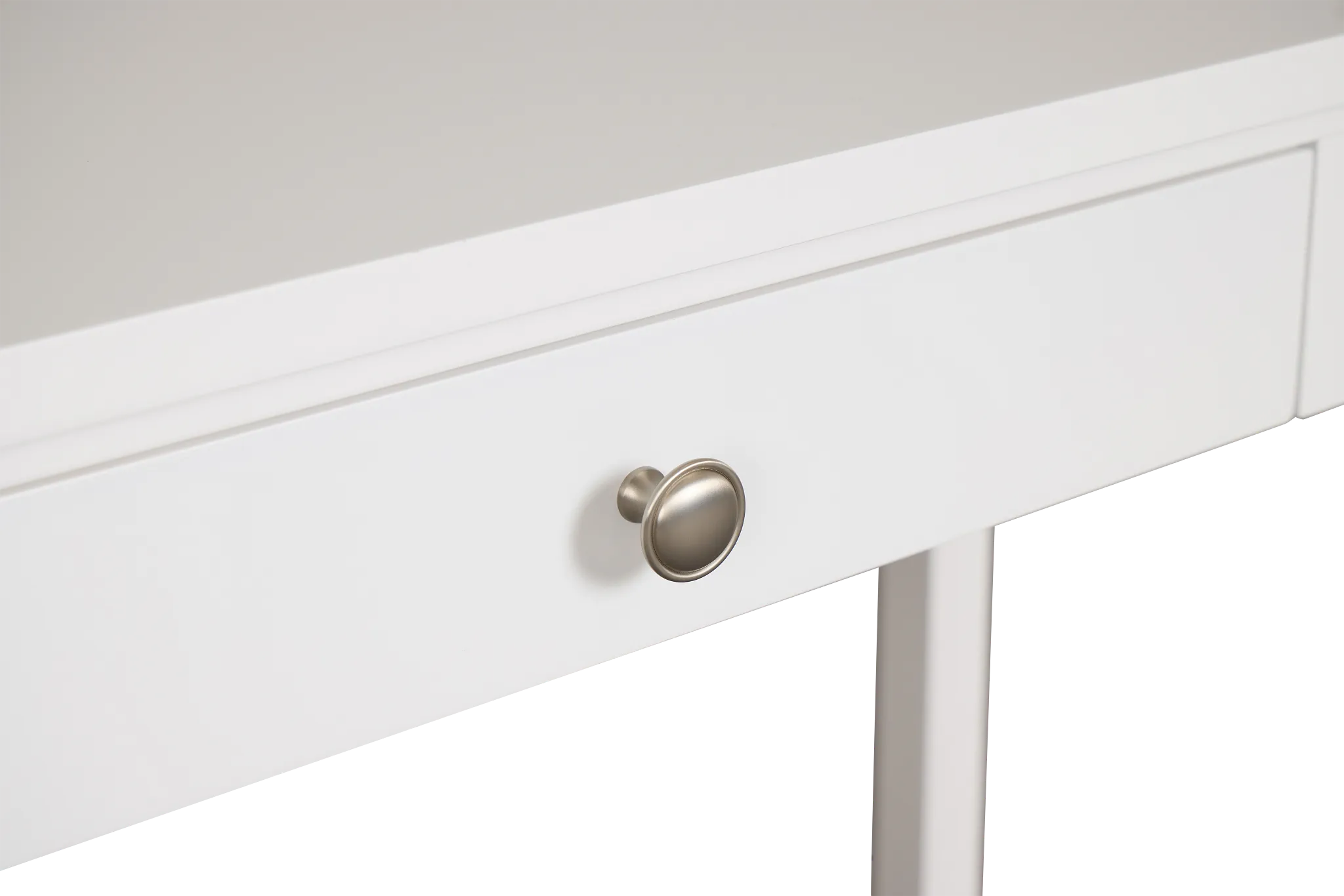 Charleston White 1-drawer Desk