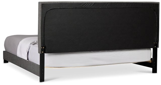 Flagler Gray Uph Panel Bed