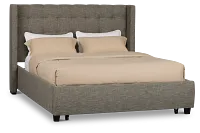 Chatham Gray Low Platform Storage Bed