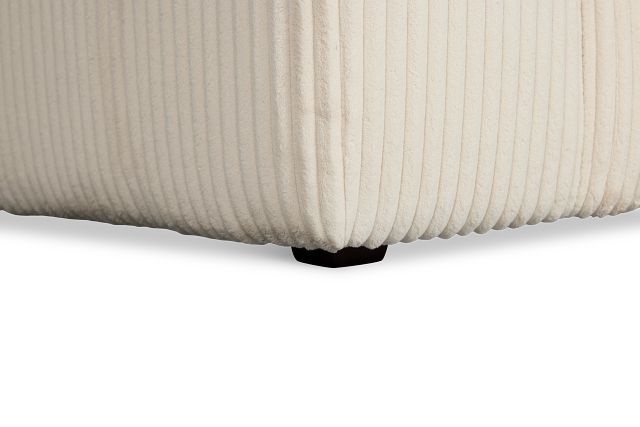 Charlie Ivory Fabric Medium Two-arm Sectional