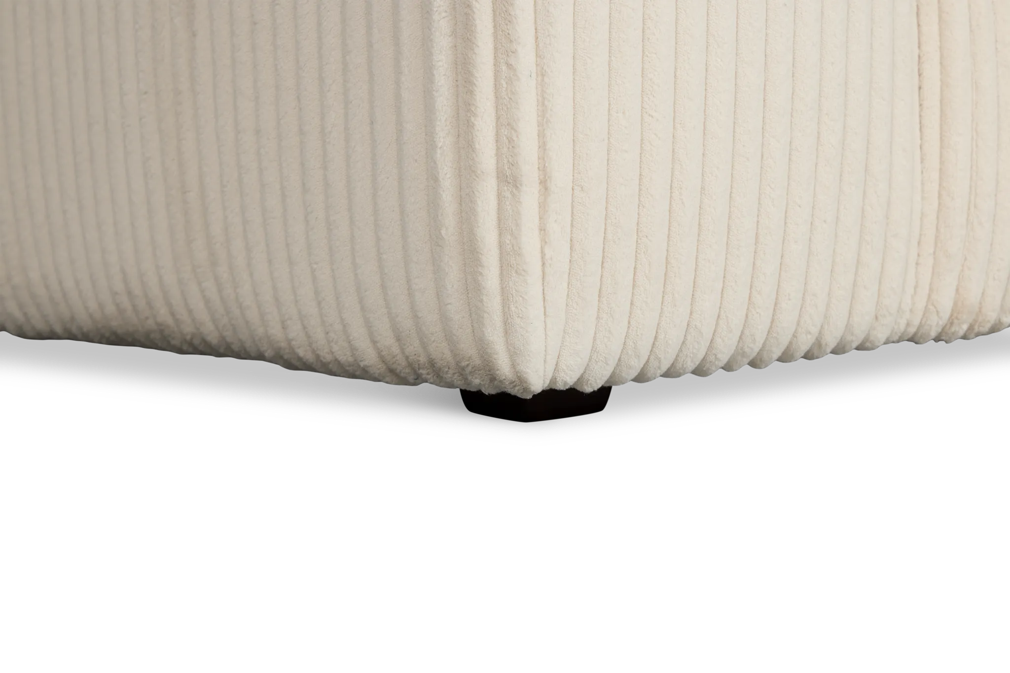 Charlie Ivory Fabric Medium Two-arm Sectional