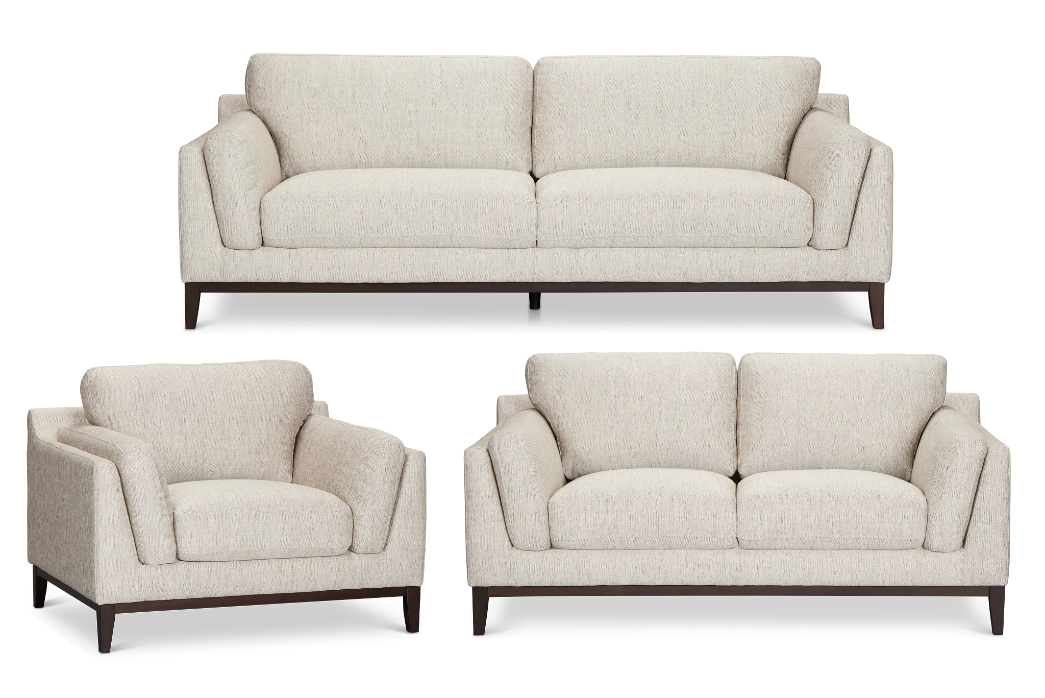 Wesley Gray Fabric Living Room