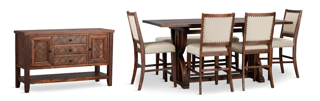 Joplin Dark Tone Rect Dining Room Joplin Dark Tone Rect Dining Room