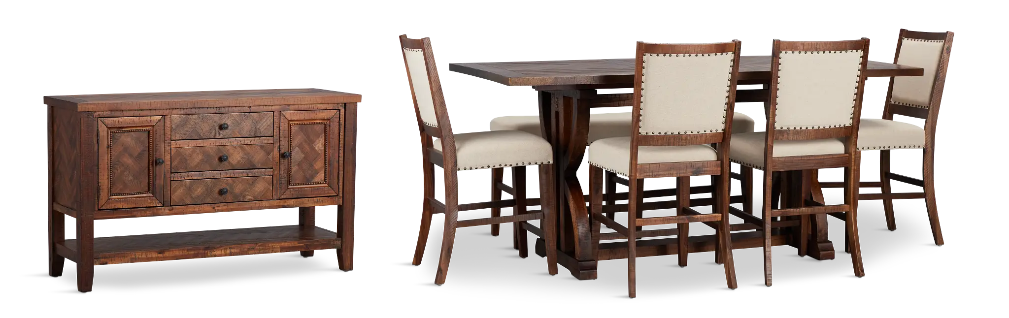 Joplin Dark Tone Rect Dining Room Joplin Dark Tone Rect Dining Room