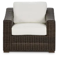 Canyon Dark Brown White Chair