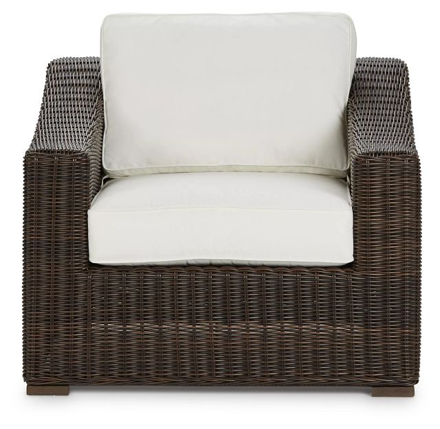 Canyon Dark Brown White Chair