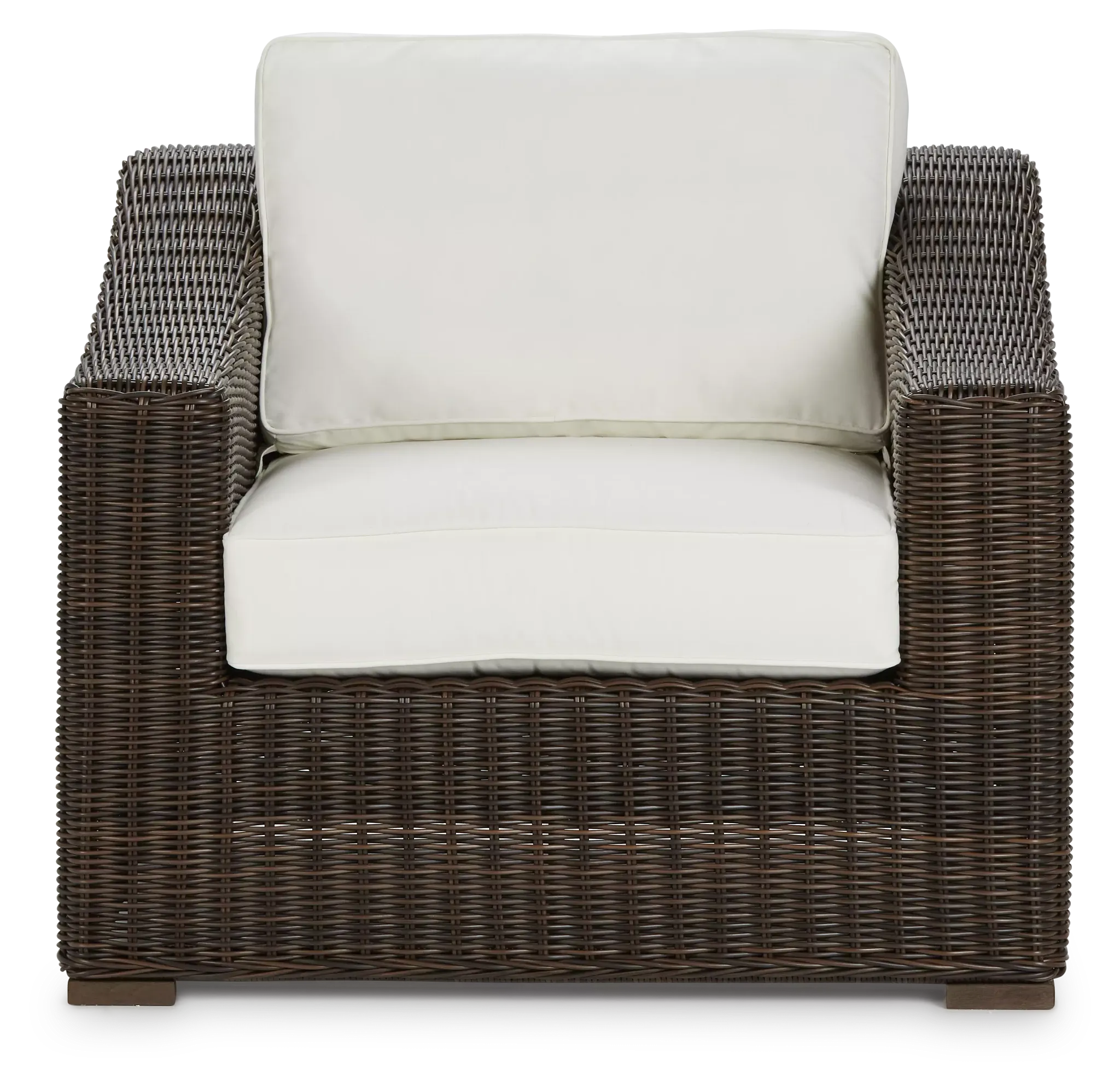 Canyon Dark Brown White Chair