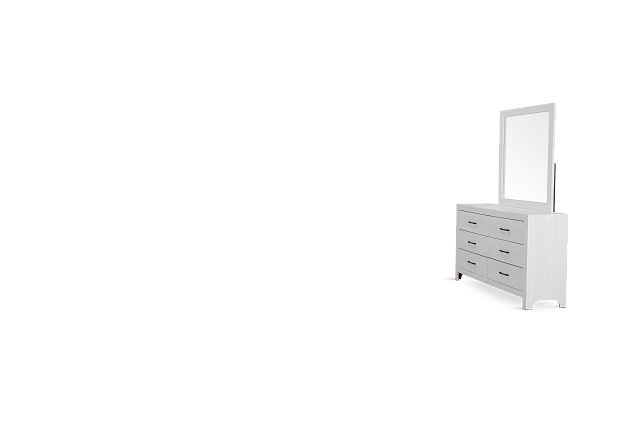 Ollie White Dresser & Mirror