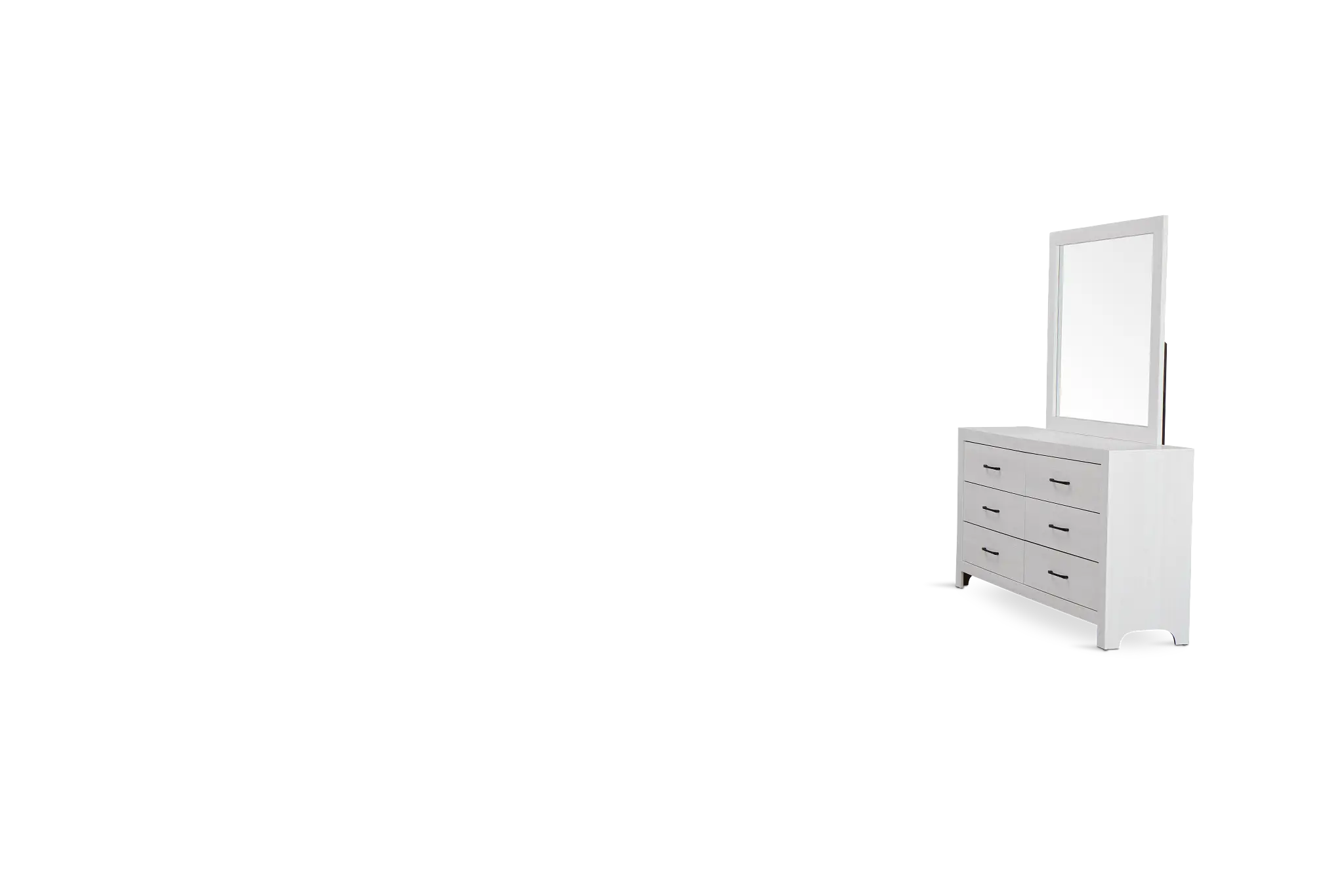 Ollie White Dresser & Mirror Ollie White Dresser & Mirror