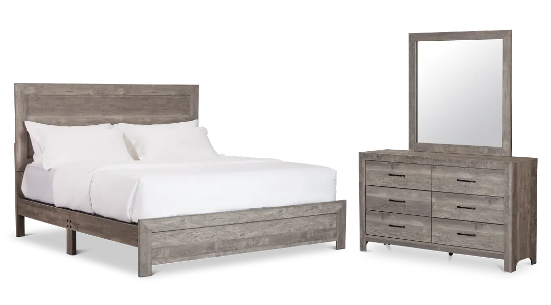 Ollie Gray Panel Bedroom