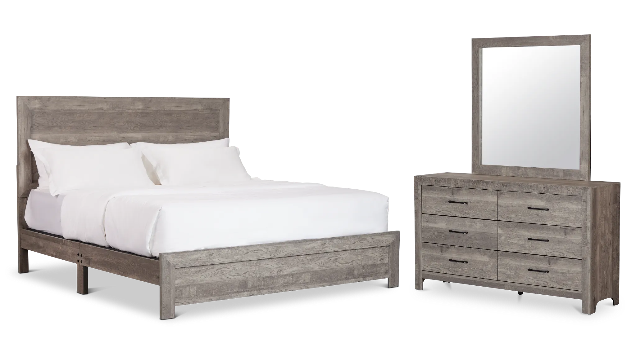 Ollie Gray Panel Bedroom