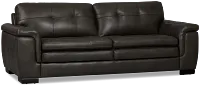 Braden Dark Gray Leather Sofa