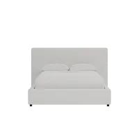 Grayton Delray Pewter 44" Upholstered Platform Bed