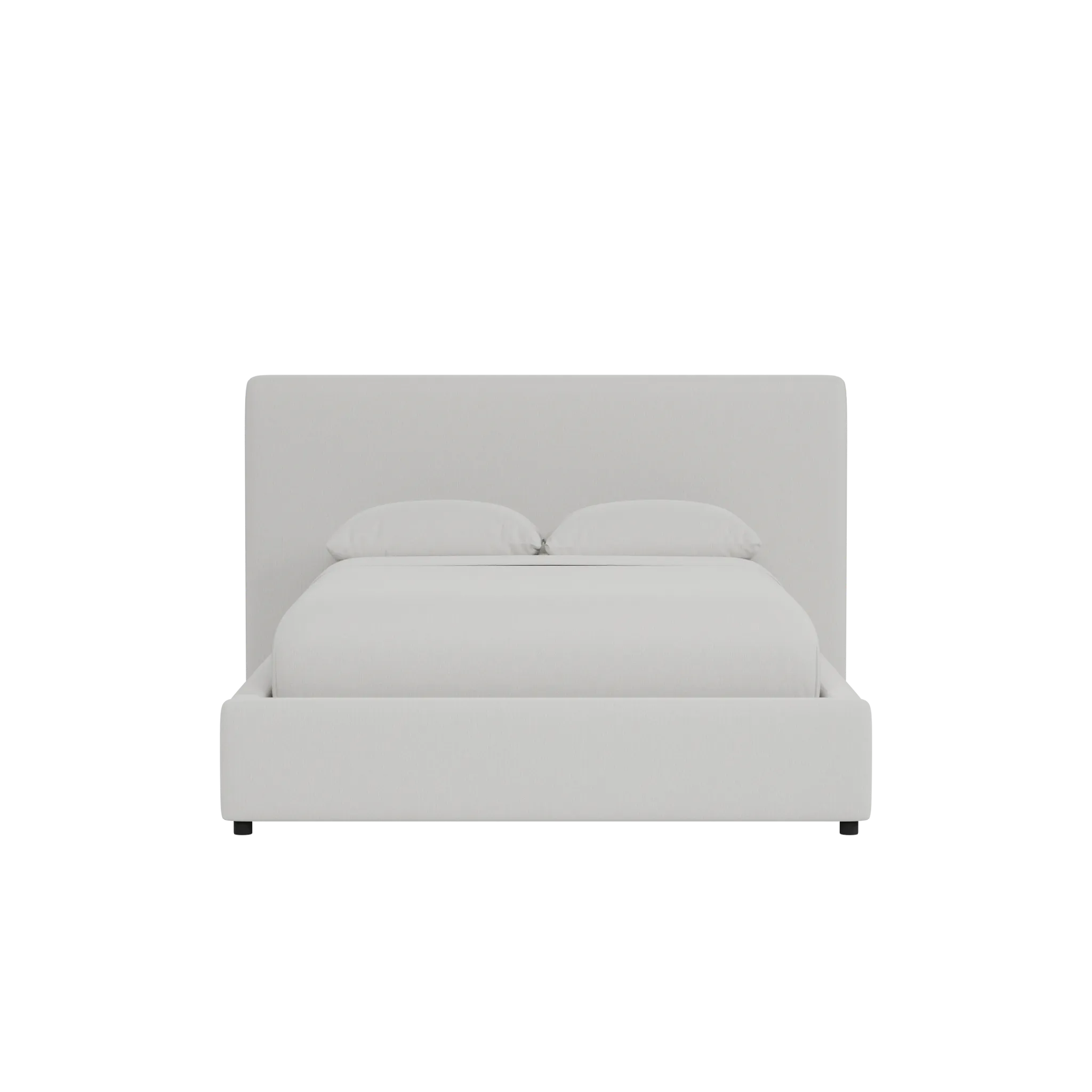 Grayton Delray Pewter 44" Upholstered Platform Bed