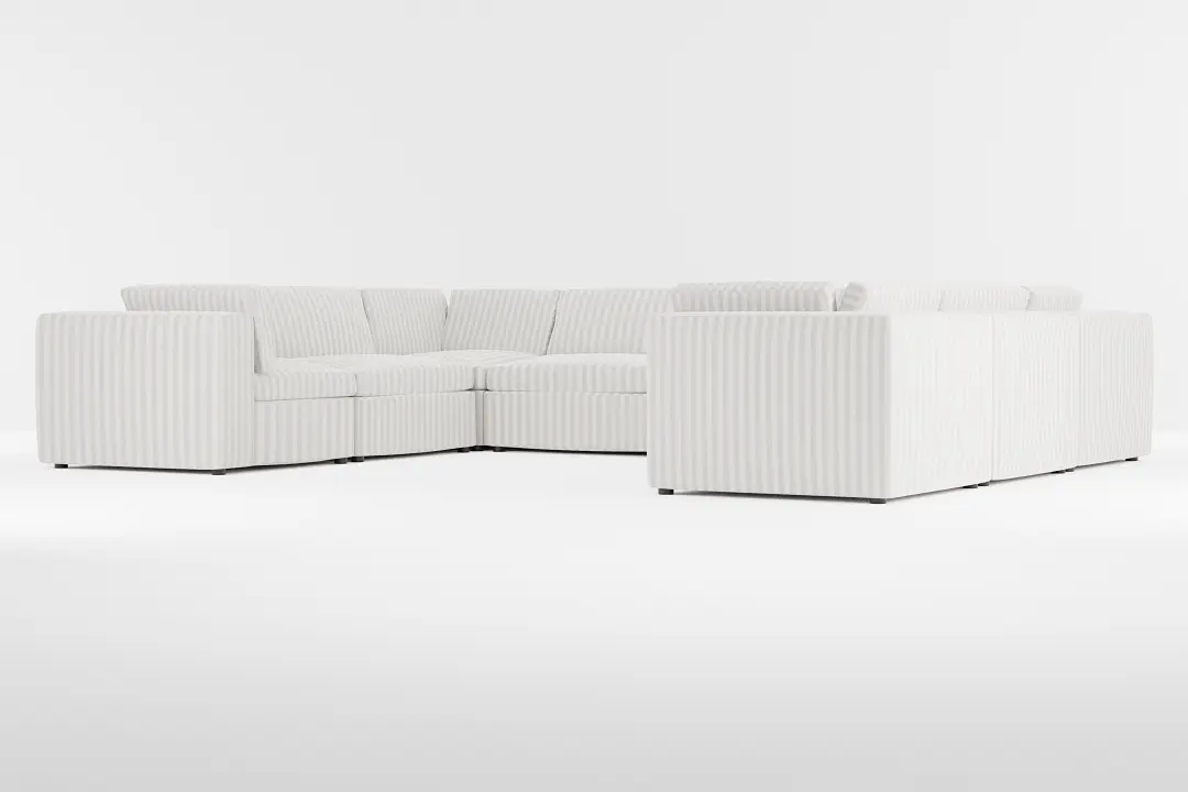 Destin Sea Lane Light Gray Fabric 8-piece Modular Sectional Destin Sea Lane Light Gray Fabric 8-piece Modular Sectional
