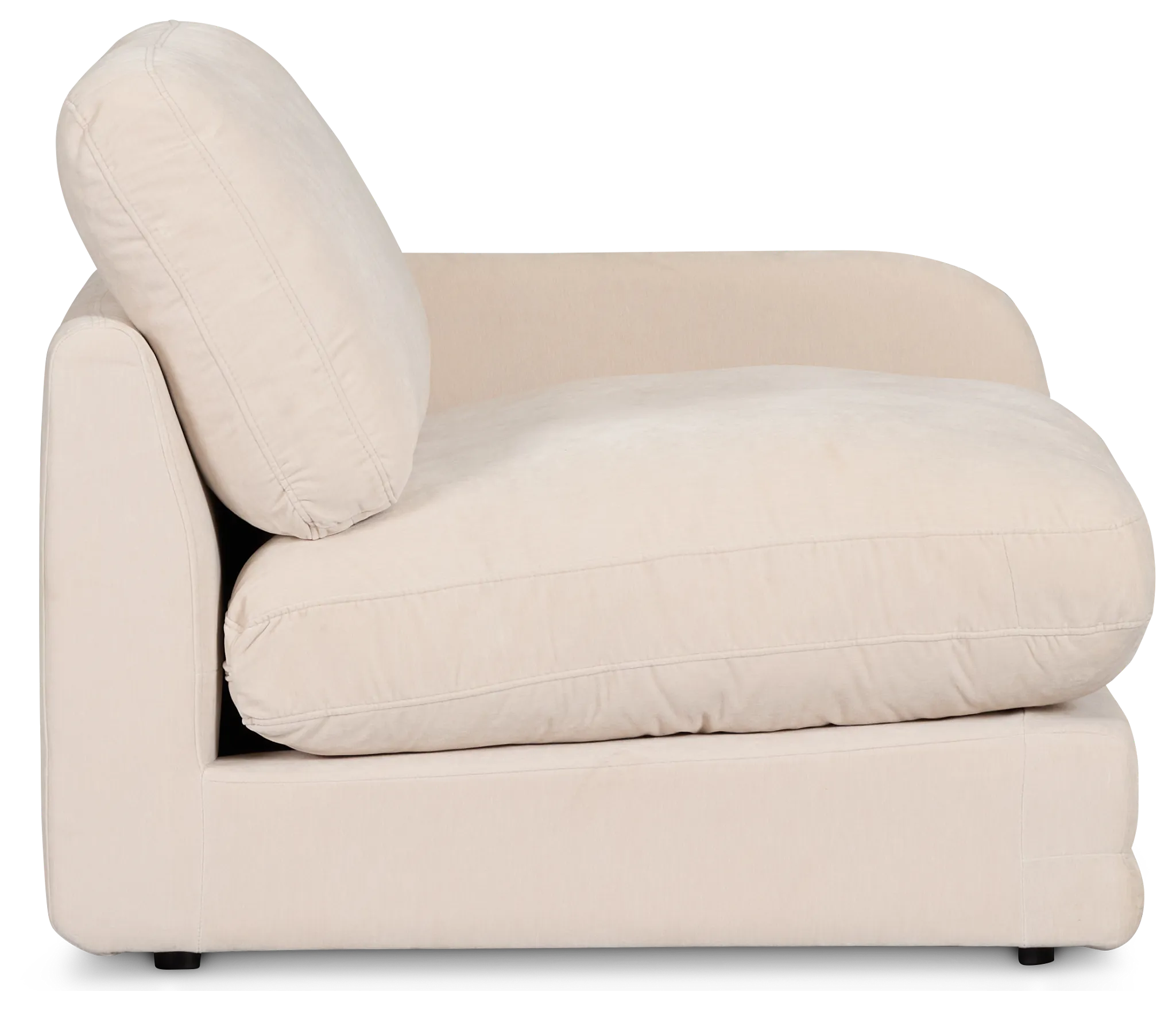 Jules Ivory Velvet Right Chair