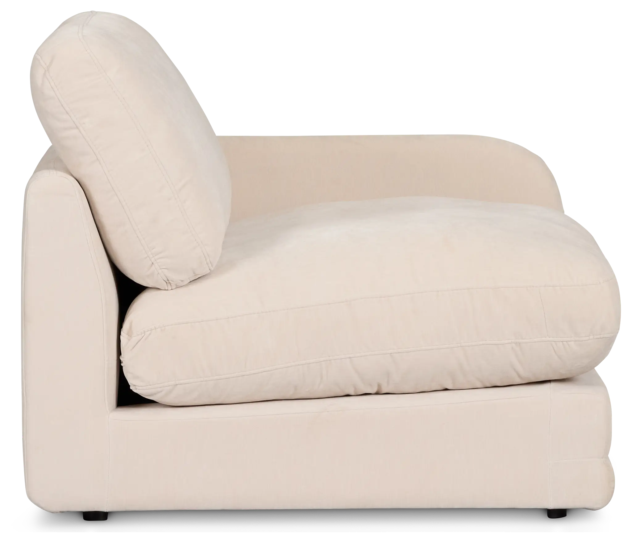 Jules Ivory Velvet Right Chair Jules Ivory Velvet Right Chair