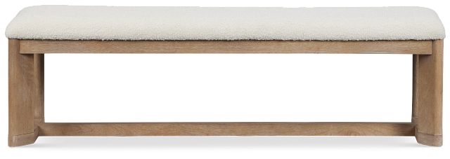 Alton Light Tone Upholstered Dining Bench