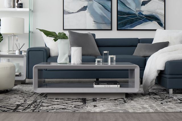 Zayden Gray Rectangular Coffee Table