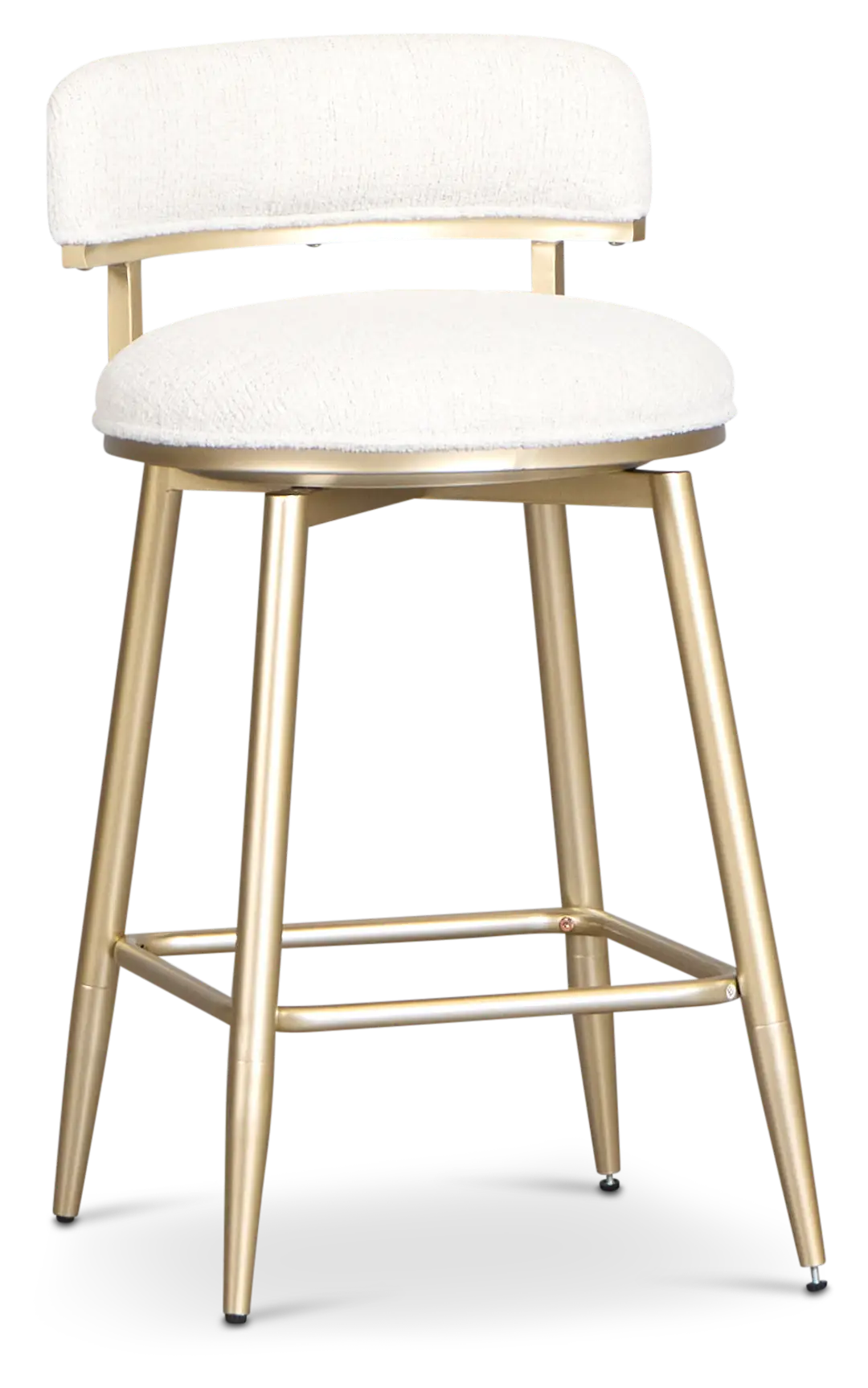 Lex Ivory Fabric Adjustable Upholstered Swivel Barstool Lex Ivory Fabric Adjustable Upholstered Swivel Barstool