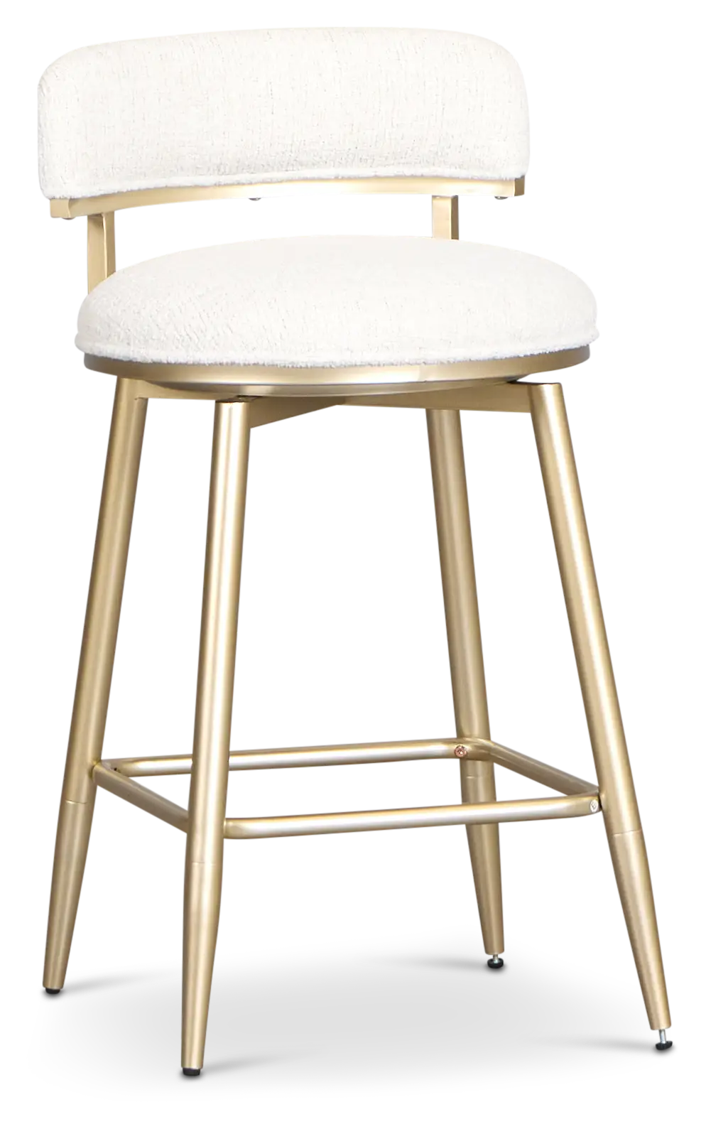 Lex Ivory Fabric Adjustable Upholstered Swivel Barstool Lex Ivory Fabric Adjustable Upholstered Swivel Barstool