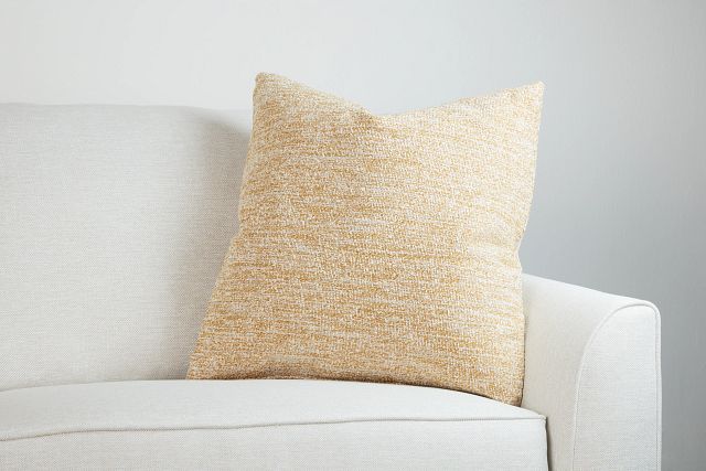 Baxter Yellow 22" Accent Pillow