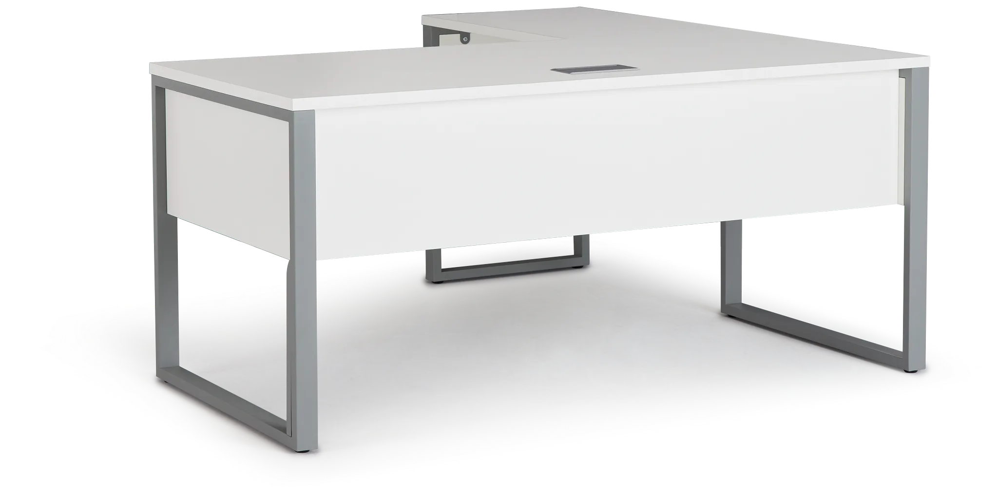 Clark White 32" Return Desk
