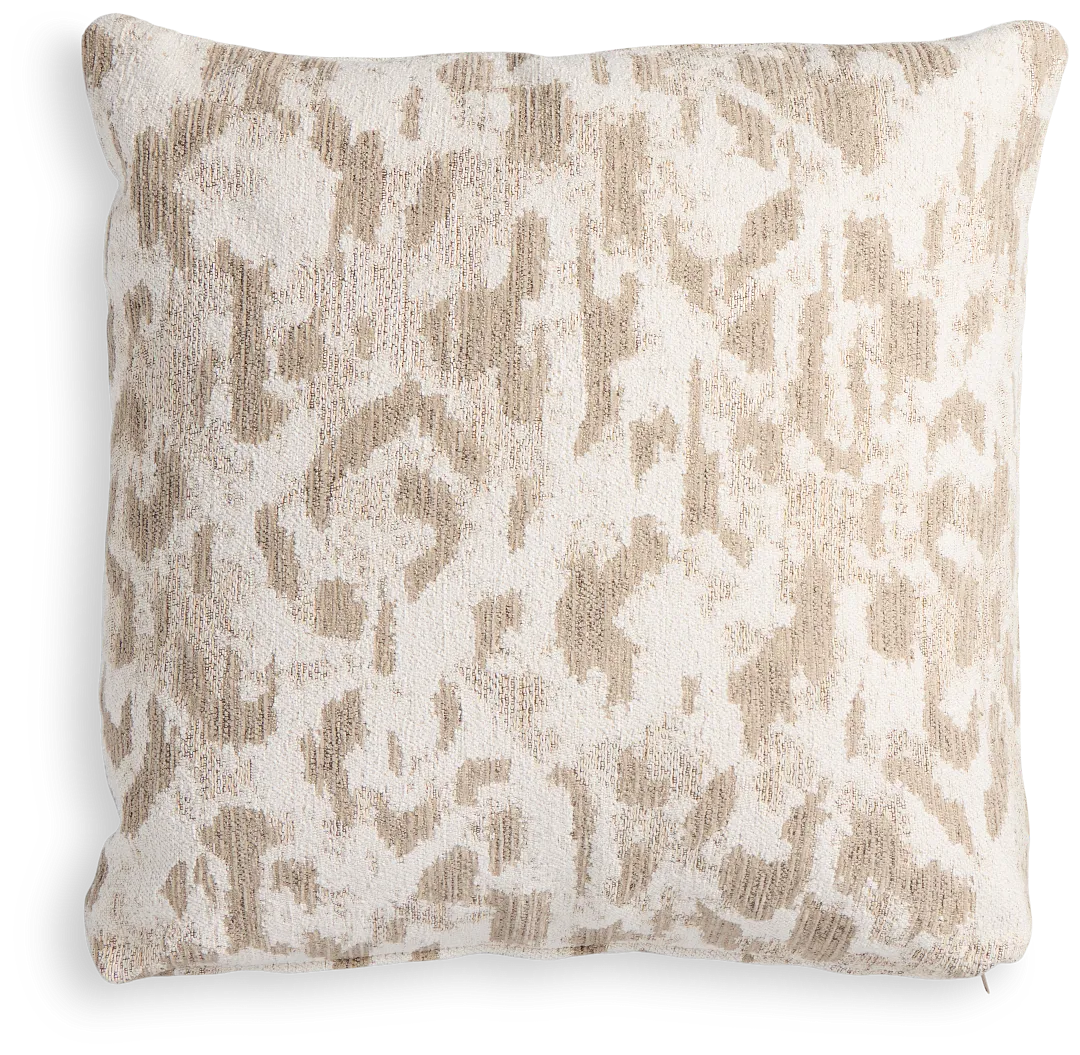 Aurora Beige 18" Square Accent Pillow