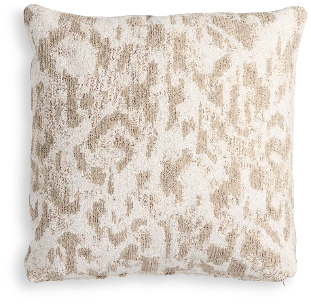 Aurora Beige 18" Square Accent Pillow Aurora Beige 18" Square Accent Pillow