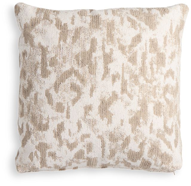 Aurora Beige 18" Square Accent Pillow