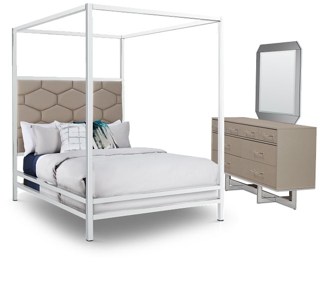 Cortina Champagne Canopy Bedroom