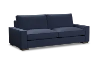 Edgewater Peyton Dark Blue 96" Sofa W/ 2 Cushions